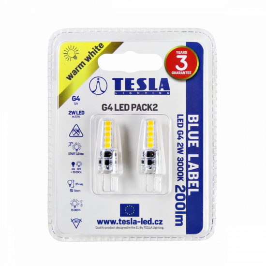 Tesla - LED žárovka G4, 2W