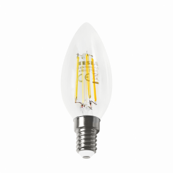 Tesla - LED žárovka FILAMENT RETRO svíčka, E14, 4W
