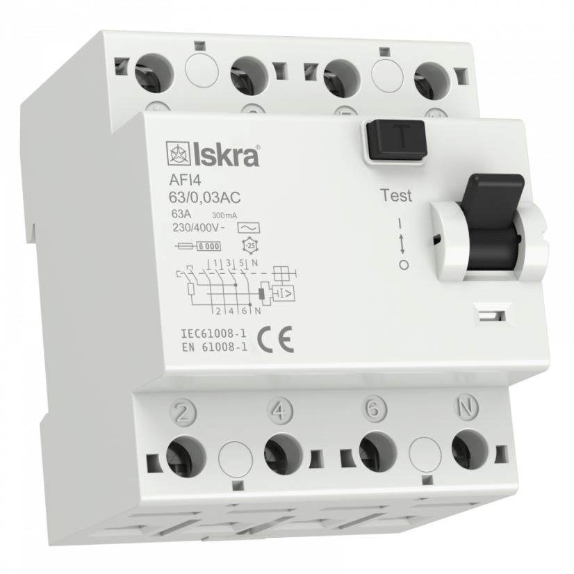 Residual current circuit breakers AFI4 63/0,03 AC
