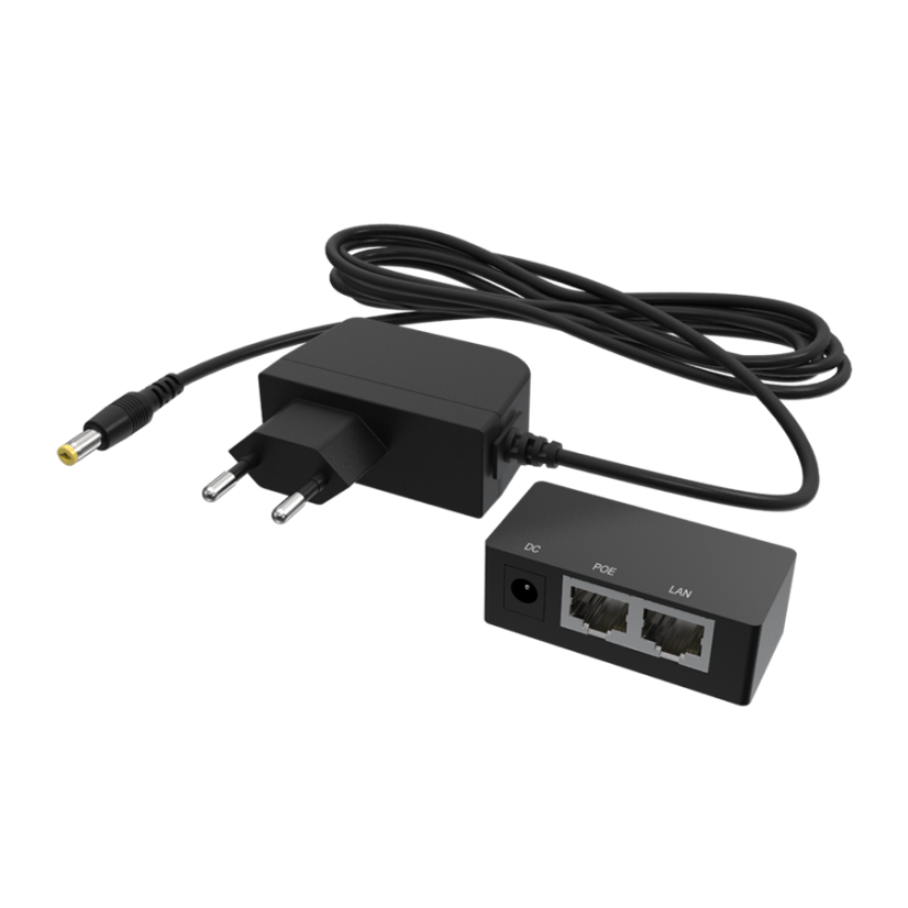 PoE power supply PoE injector, for power supply via UTP cable, 2x RJ45 connector