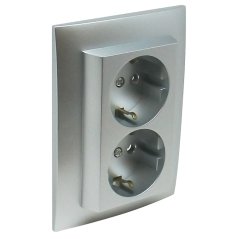 90331 Monoblock Double Earth Socket (Schuko Type)