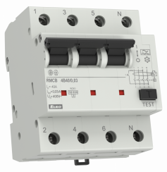 Combined residual current circuit breaker RMCB-4B/0,03
