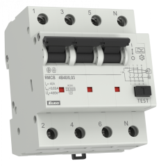 Kombinovaný proudový chránič RMCB-4B/0,03